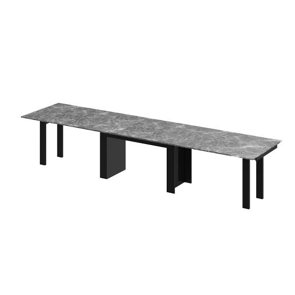 Stół rozkłady MAGRO 170 - Wariant Kolorystyczny: Venatino Dark MAT+Czarny HG - Hubertus